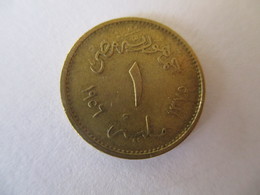 Egypte 1 Millièmes 1956 - Egitto