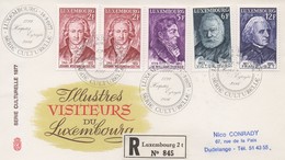 RE19   FDC Recommandé - Illustres Visiteurs Du Luxembourg    TTB - Briefe U. Dokumente