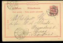 DEUTSCHLAND POSTKARTE CARTE POSTALE Uit 1896 GELOPEN VAN KASSEL Naar DEN HAAG   (11.451y) - Cartoline