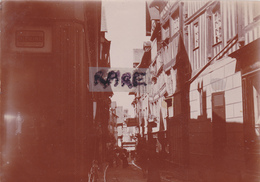 PHOTO ANCIENNE,14,CALVADOS,LISIEUX,1900,RUE AUX FEVES,COMMERCE,FROMAGERIE,RARE - Places