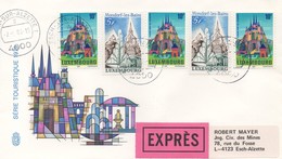 RE28   Exprès Coeur Vert De L'Europe + Mondorf-les-Bains 1983   TTB - Covers & Documents