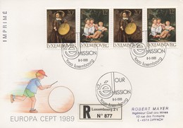 RE54    Recommandé - FDC Europa 1989   TTB - Lettres & Documents