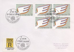 RE66   Recommandé  FDC Union économique Belgo-luxembourgeoise 1997   TTB - Cartas & Documentos