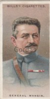 France - General Mangin - No. 7 - Wills's Cigarettes - Allied Army Leaders - Wills