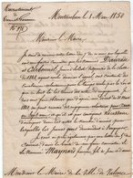 VP13.168 - MILITARIA - Lettre Du Capitaine GONDON à MONTAUBAN Pour Mr Le Maire De VALENCE Au Sujet Du Recrutement - Dokumente