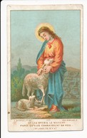 Image Pieuse Chromo Et Les Brebis Le Suivent...  - Bouasse Jeune éditeur N°115 - Holy Card - Devotieprenten