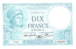 Billet > France > 10 Francs  1941 (comme Neuf) - 10 F 1916-1942 ''Minerve''