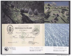 Finland 1993 Hologramm Nordia 1993 / Finlandia 1995 4 Postal Stationery Unused (41119) - Cartas & Documentos