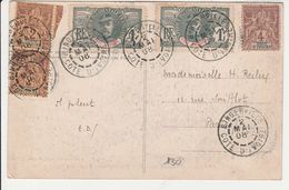 COTE D'IVOIRE CARTE POSTALE A DESTINATION DE LA FRANCE OBL BINGERVILLE 2/5/1908 - Briefe U. Dokumente