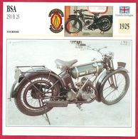 BSA 250 B 25. Moto De Tourisme. Grande Bretagne. 1925. Tous Les Avantages D'une Moto Populaire. - Sport