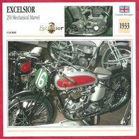 Excelsior 250 Mechanical Marvel. Moto De Course. Grande Bretagne. 1933. La Plus Spectaculaire Des Quatre Soupapes. - Sport