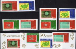 Imperf.CEPT-topics 2006 TK 3491/4ER+4ZD Aus Block 58 ** 45€ Stamps On Stamp M/s Blocs Bf Se-tenants 50 Years EUROPA - Autres & Non Classés