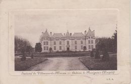 CPA Environs De Villeneuve-de-Marsan - Château De Ravignan (Lerquie) Avec Pourtour En Relief - Villeneuve De Marsan