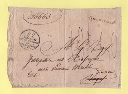 Armee D'Italie - Devant De Lettre Avec Taxe à 10f50 - Tarif Rare - Armeestempel (vor 1900)