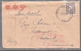 1942 Censored Military Air Letter ToTattersalls A.I.F. Field P.O. 25 Darwin NT - Storia Postale