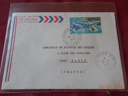 Lettre De Polynesie De 1973 Avec No 74 PA - Cartas & Documentos