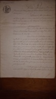 ACTE NOTARIE 1845 LOUIS PHILIPPE ROI DES FRANCAIS TIMBRE ROYAL  DONATION PARTAGE - Historische Dokumente