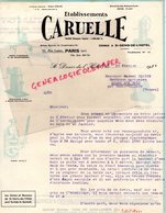 75- PARIS-FACTURE  ETS. CARUELLE-USINES  SAINT DENIS DE L' HOTEL-LOIRET-HORTICULTURE AGRICULTURE-ARBRES FRUITIERS- 1939 - Straßenhandel Und Kleingewerbe