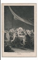 Image Pieuse XIXe Gravure La Cène - Editeur Bouasse-Lebel -  Holy Card - Images Religieuses