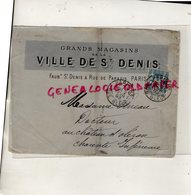 75-PARIS-RARE LETTRE ENVELOPPE 1893 -MAGASIN-GRANDS MAGASINS SAINT DENIS-GOBILLOT & SAMSON-FG ST DENIS & RUE DE PARADIS- - 1800 – 1899