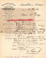 14- CAEN - RARE LETTRE MANUSCRITE SIGNEE 1886  E. GREGOIRE-MAISON LEPLANQUOIS-QUINCAILLERIE METAUX-76 RUE SAINT PIERRE - 1800 – 1899