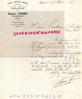 35- RENNES - RARE LETTRE MANUSCRITE SIGNEE 1886 ERNEST PICARD- FERS FONTES ACIERS-OUTILLAGE-6 RUE PRE BOTTE- - Straßenhandel Und Kleingewerbe