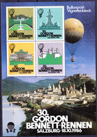 Österreich Austria Autriche - Vignette 30. Bennett-Rennen Salzburg 1986 - Par Ballon