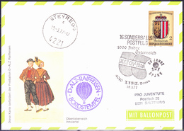 Österreich Austria Autriche - 16. Sonderballonpostflug Anläßlich 1000 Jahre Österreich  (MiNr. 1523) 1977 - Per Palloni