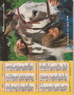 CALENDRIER PTT 1988 ( ENFANTS Avec  CHIEN Et ANE ) - Tamaño Grande : 1981-90