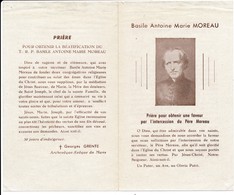 Image Pieuse Basile Antoine Marie MOREAU - Biographie 4 Pages -  Holy Card - Devotieprenten