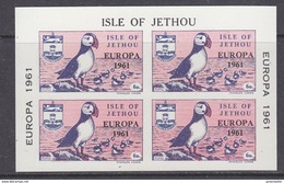 Europa Cept 1961 Isle Of Jethou M/s ** Mnh (41134) - 1961