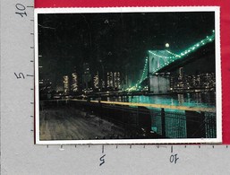 CARTOLINA NV STATI UNITI - New York - Ponte Di Brooklyn Notturno - BARBIE - 10 X 13 - Brooklyn