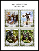 SIERRA LEONE 2018 MNH** Gorilla Monkey Affen Singes King Kong M/S - IMPERFORATED - DH1842 - Gorilas