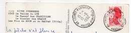 1982--cachet Rond Manuel  65-LOURES-BAROUSSE  Type Liberté Sur Cpm Vallée Du Lys - Manual Postmarks