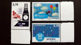 Luxemburg 2158/60 Yt 2101/3 **/mnh, Jahrestage - Nuevos