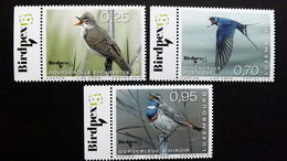 Luxemburg 2168/70 **/mnh, Seltene Vögel: Teichrohrsänger, Rauchschwalbe, Blaukehlchen - Ungebraucht