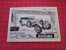 Page De Revue Des Années 60/70 : PUBLICITE SOLIDO : MERCEDES SS (prémonition ? 1928  Dimensions : Voir Quadrillage 1x1cm - Catalogi