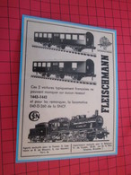 Page De Revue Des Années 60/70 : PUBLICITE TRAIN ELECTRIQUE FLEISCHMANN Dimensions : Voir Quadrillage 1x1cm - Sonstige & Ohne Zuordnung