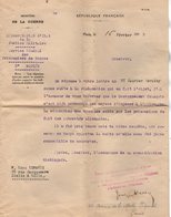 VP13.177 - PARIS - Guerre 14 / 18 - Lettre Du Ministère De La Guerre Service Des Prisonniers Pour Mr LEMARIE à LILLE - Dokumente