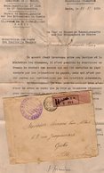 VP13.180 - PARIS X LILLE 1919 - Lettre En Franchise Militaire Du Bureau De Renseignements Sur Les Prisonniers De Guerre - Documenten