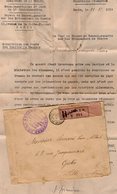 VP13.180 - PARIS X LILLE 1919 - Lettre En Franchise Militaire Du Bureau De Renseignements Sur Les Prisonniers De Guerre - Documentos