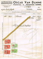 Petegem - Deinze : 1940; Geweefsels  OSCAR VAN DAMME - 1900 – 1949