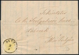 ** 1857 Nyomtatvány 1kr Bérmentesítéssel 'PEST' - Alsó Pulya érdekes Tartalommal (57.000) - Autres & Non Classés