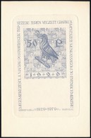 1929-1979 50P Okmánybélyeg Rézkarc Terve Légrády Sándor 50 éves Munkássága Emlékére Készült Emléklap Lila Színben - Other & Unclassified