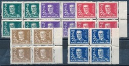 ** 1930 Kormányzói évforduló Sor ívszéli Négyes Tömbökben (32.000) (2 Bélyegen Kis Gumihiba / Gum Disturbance On 2 Stamp - Sonstige & Ohne Zuordnung