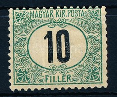* 1903 Zöldportó 10f (25.000) (ráncok / Creases) - Other & Unclassified
