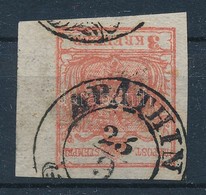 O 1850 3kr HP III 6mm ívszéllel Quadrilliertes Papier 'APATHIN' - Andere & Zonder Classificatie