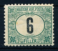 ** 1903 Zöldportó 6f B 11 1/2 Fogazás (10.000) (kis Törés / Light Fold) - Altri & Non Classificati