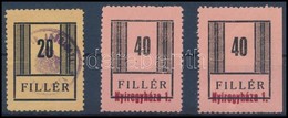 ** (*) Nyíregyháza I-II. 1946 20f + 2 X 40f II. Kiadás, Magas Katalógusérték, Vizsgálat Nélkül - Autres & Non Classés