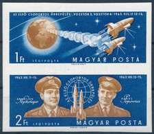 ** 1962 Az Első Csoportos űrrepülés Vágott Pár (3.400) - Altri & Non Classificati
